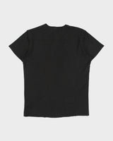 Vintage Y2K 00s Diesel Heavyweight Raw Hem Patch Pocket V-Neck T-Shirt - L