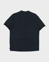 Vintage Armani Collezioni Heavyweight Ribbed V-Neck Ringer T-Shirt - L