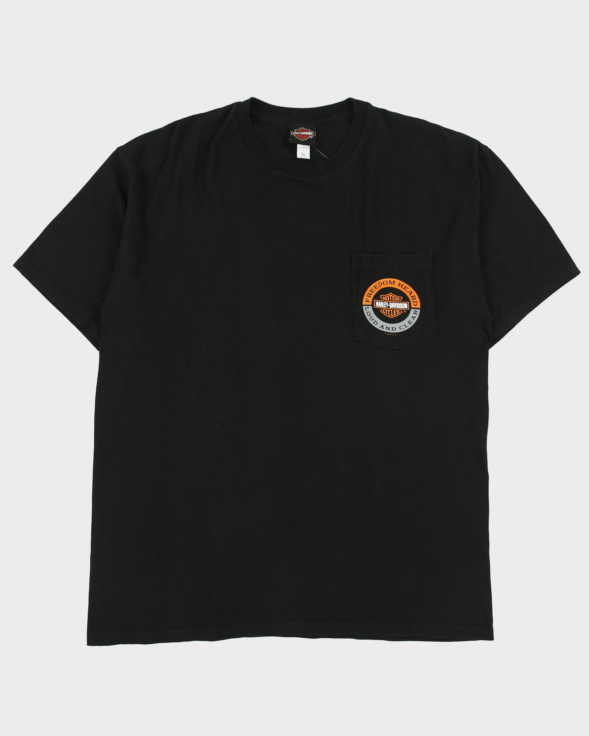 Vintage Harley Davidson Bedford Texas Heavyweight Crewneck Pocket T-Shirt - XL