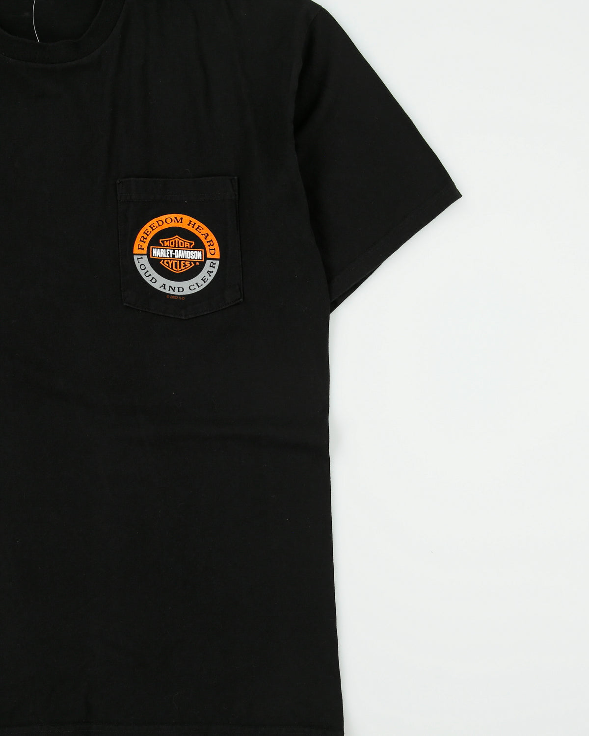 Vintage Harley Davidson Bedford Texas Heavyweight Crewneck Pocket T-Shirt - XL