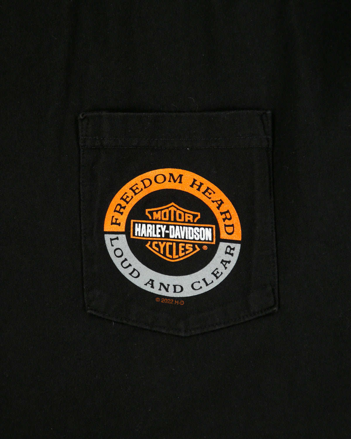 Vintage Harley Davidson Bedford Texas Heavyweight Crewneck Pocket T-Shirt - XL