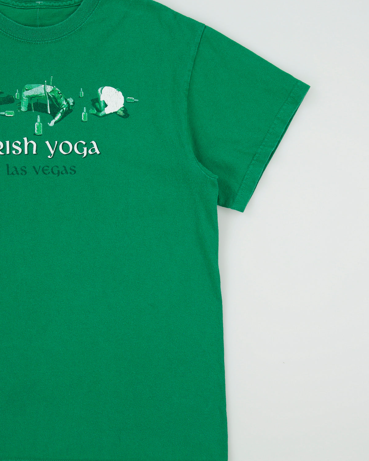 Vintage Y2K 00s Irish Yoga Las Vegas Heavyweight Crewneck T-Shirt - M