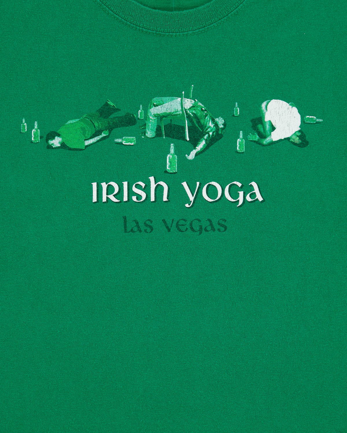 Vintage Y2K 00s Irish Yoga Las Vegas Heavyweight Crewneck T-Shirt - M