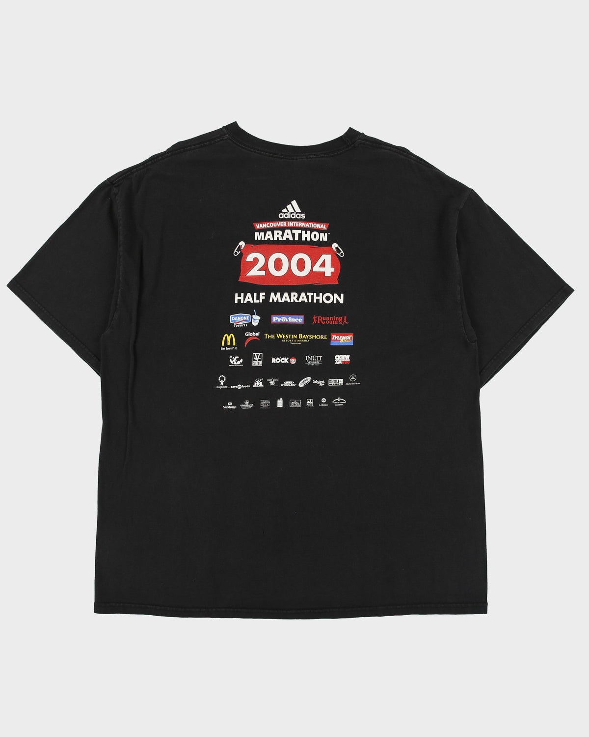 Vintage Adidas 2004 Vancouver International Marathon Heavyweight Crewneck T-Shirt - XL