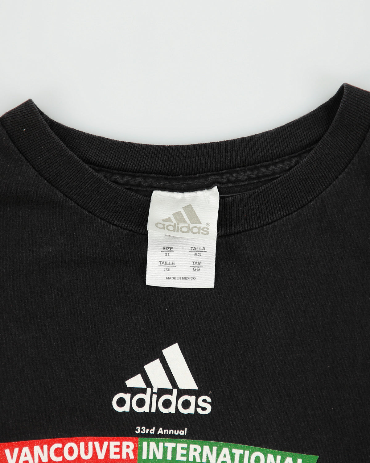 Vintage Adidas 2004 Vancouver International Marathon Heavyweight Crewneck T-Shirt - XL