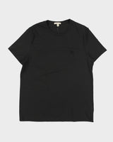 Vintage Burberry Brit Heavyweight Embroidered Knight Crewneck T-Shirt - XL