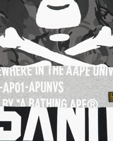 Aape By A Bathing Ape Heavyweight Stitch Split Camo Crossbones Crewneck T-Shirt - M