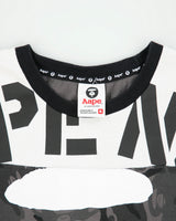Aape By A Bathing Ape Heavyweight Stitch Split Camo Crossbones Crewneck T-Shirt - M