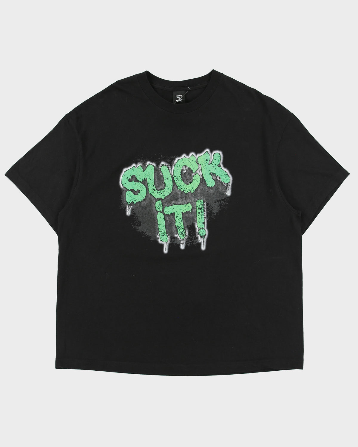 Vintage SUCK IT Heavyweight Hanes Beefy Graphic Crewneck T-Shirt - L