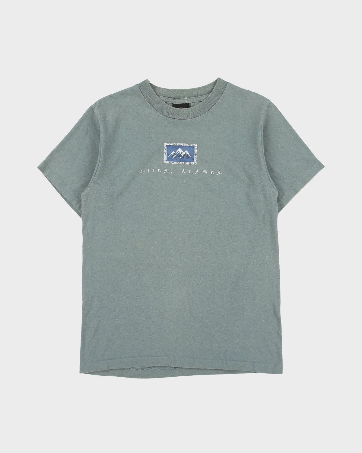 Vintage 1990s Sitka Alaska Sage Heavyweight Prairie Mountain Single Stitch Made In USA Crewneck T-Shirt - M