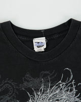 Vintage Y2K 00s Dragon Print Heavyweight Crewneck T-Shirt - XL