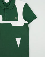 Vintage Lacoste Heritage Patch Embroidered Classic Pique Regular Fit Short Sleeve Polo Shirt - M