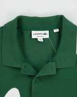 Vintage Lacoste Heritage Patch Embroidered Classic Pique Regular Fit Short Sleeve Polo Shirt - M