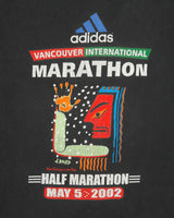 Vintage Y2K 2002 Adidas Vancouver International Marathon Heavyweight Made In America Crewneck T-Shirt - M