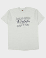 Vintage 1997 Parkland Fun Run Vancouver Heavyweight Grey Marl Single Stitch Made In USA Crewneck T-Shirt - XXL