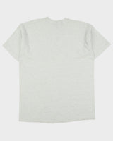 Vintage 1997 Parkland Fun Run Vancouver Heavyweight Grey Marl Single Stitch Made In USA Crewneck T-Shirt - XXL