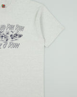 Vintage 1997 Parkland Fun Run Vancouver Heavyweight Grey Marl Single Stitch Made In USA Crewneck T-Shirt - XXL