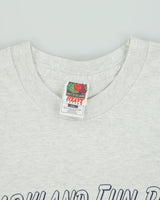 Vintage 1997 Parkland Fun Run Vancouver Heavyweight Grey Marl Single Stitch Made In USA Crewneck T-Shirt - XXL