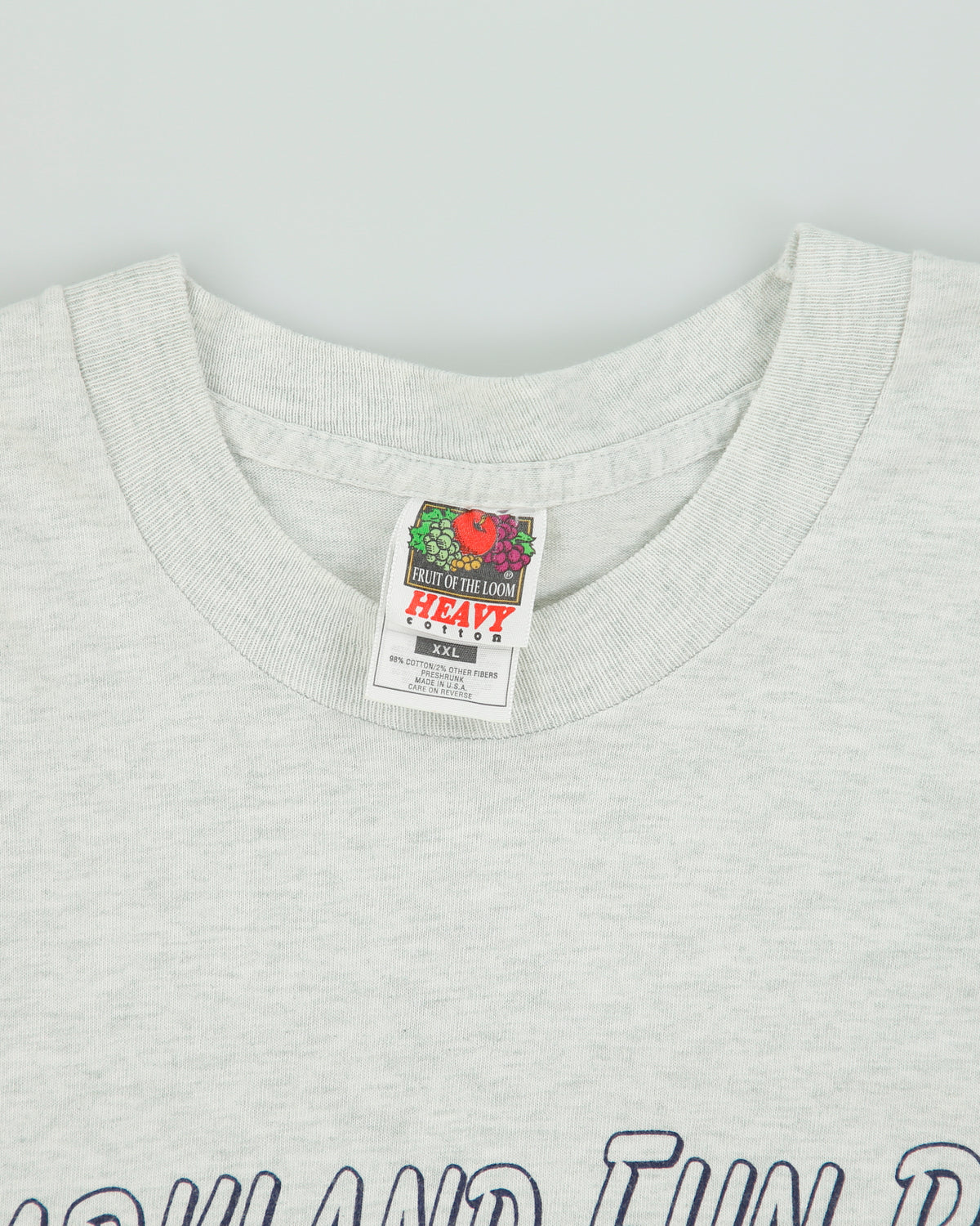 Vintage 1997 Parkland Fun Run Vancouver Heavyweight Grey Marl Single Stitch Made In USA Crewneck T-Shirt - XXL