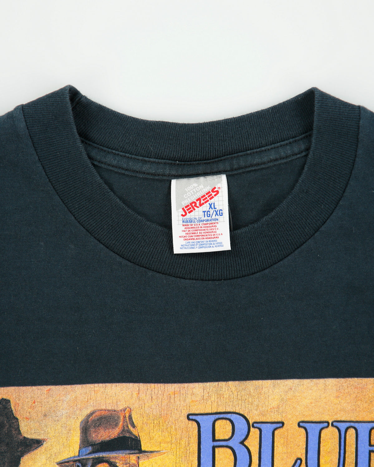 Vintage 1994 Blue Chicago (John Carroll Doyle) Heavyweight Jerzees Crewneck T-Shirt - XL