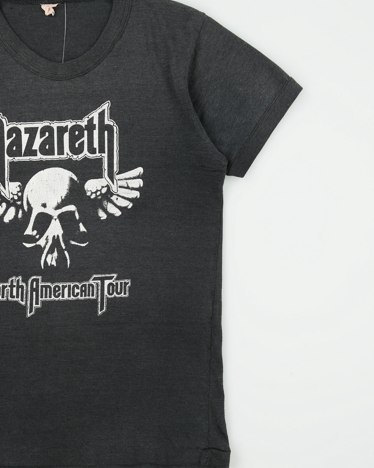 Vintage 1981 Nazareth North American Tour Single Stitch Made In USA Crewneck Ringer T-Shirt - S