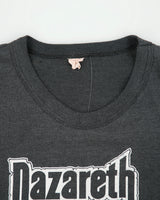 Vintage 1981 Nazareth North American Tour Single Stitch Made In USA Crewneck Ringer T-Shirt - S