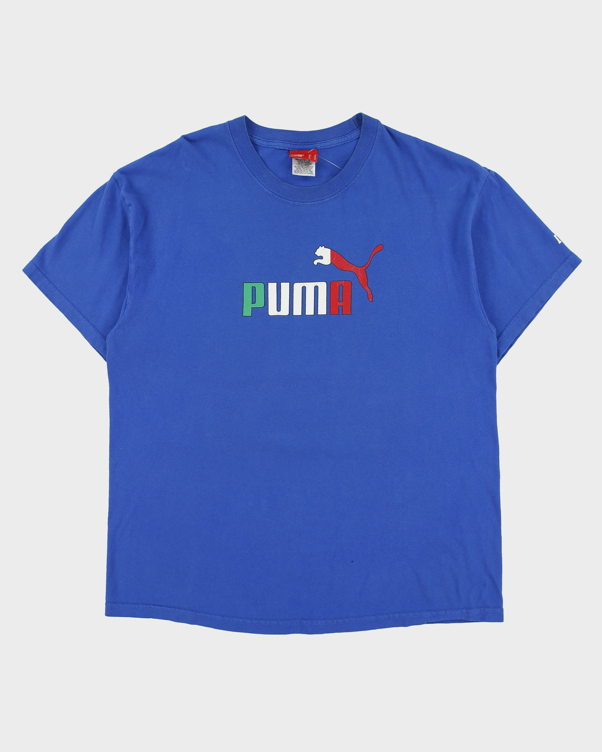 Vintage Y2K 00s Puma Italia Heavyweight Made In America Crewneck T-Shirt - L