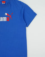 Vintage Y2K 00s Puma Italia Heavyweight Made In America Crewneck T-Shirt - L