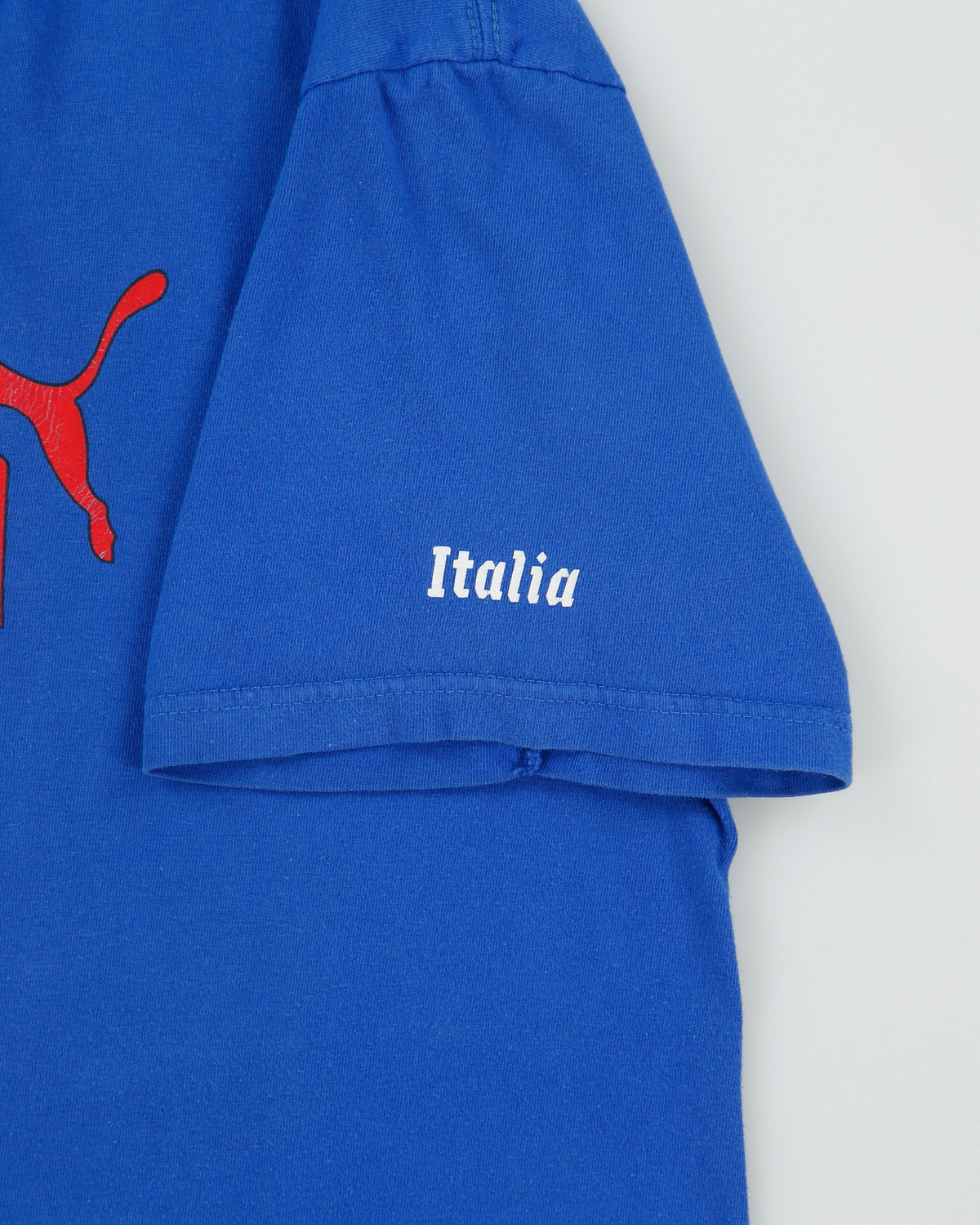 Vintage Y2K 00s Puma Italia Heavyweight Made In America Crewneck T-Shirt - L