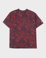 Vintage Y2K 00s Element Heavyweight AOP Crewneck Skater T-Shirt - M