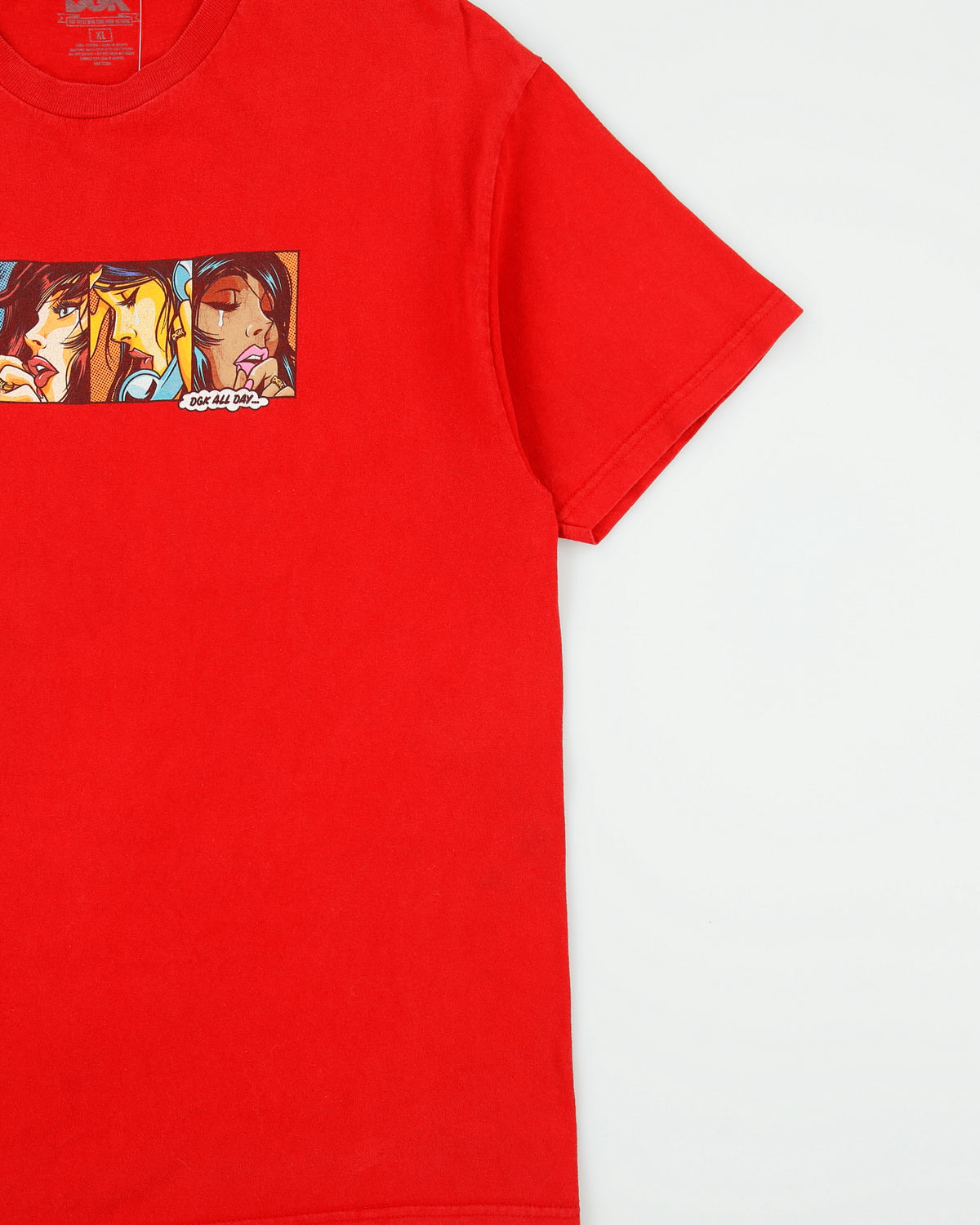 Vintage Y2K 00s DGK All Day Heavyweight Comic Strip Crewneck Skater T-Shirt - XL