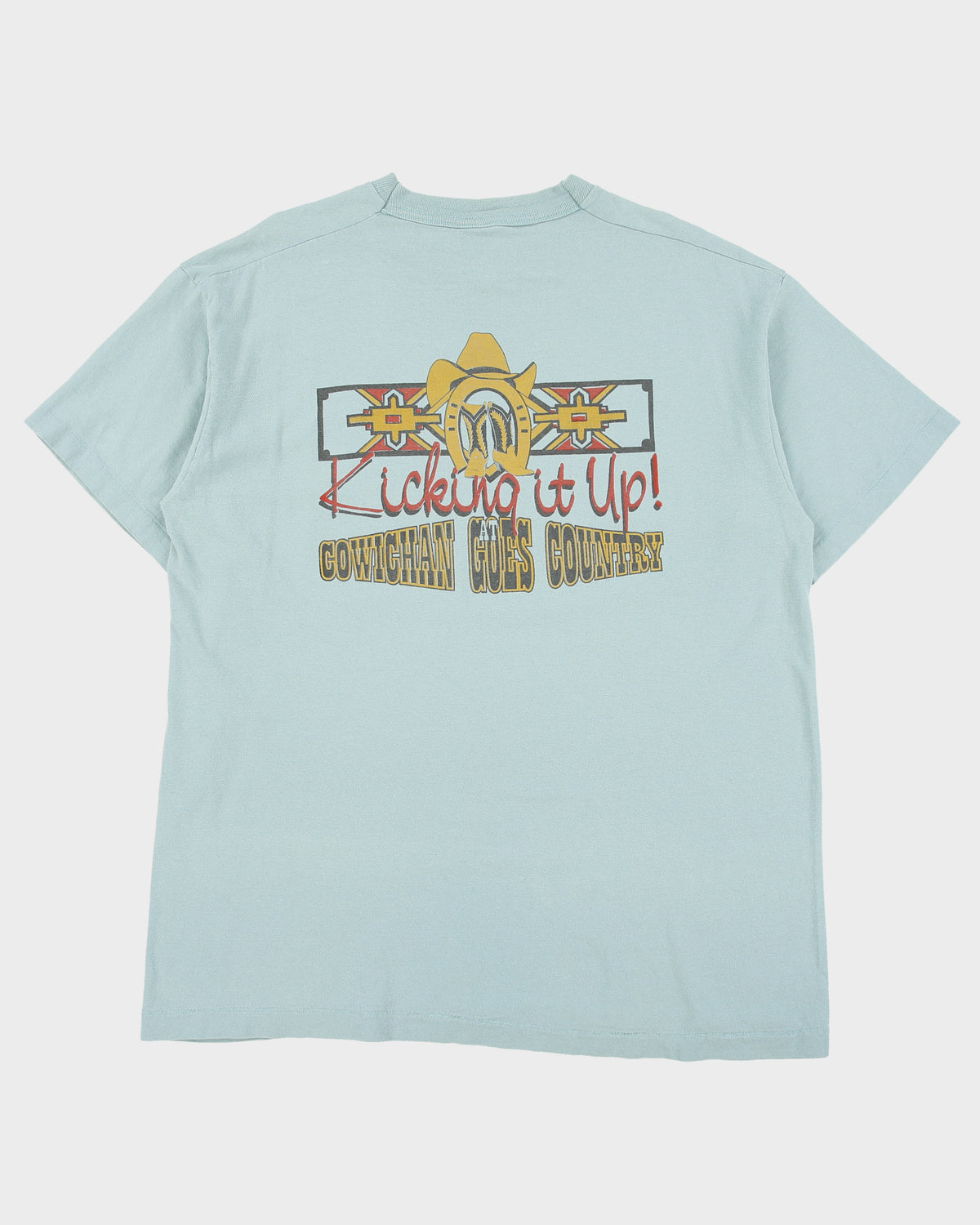 Vintage 1998 Cowichan Goes Country Heavyweight Single Stitch Made In America Crewneck T-Shirt - XL
