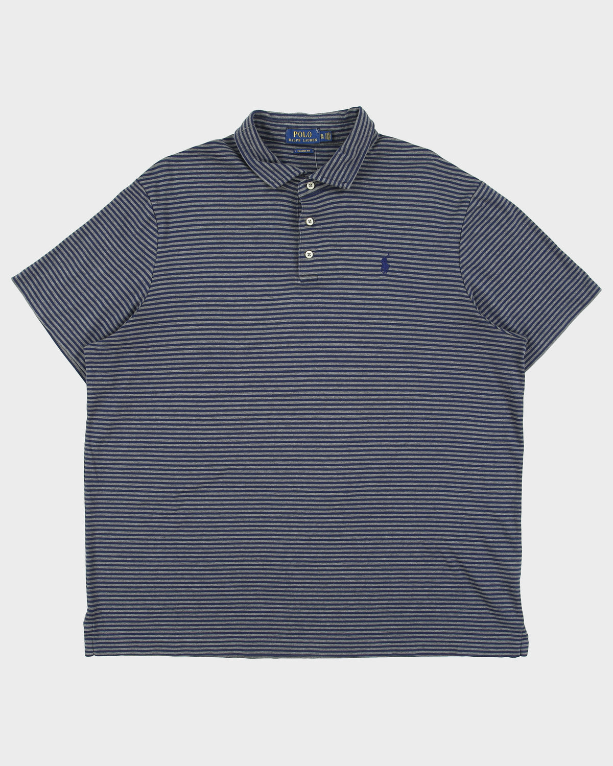 Vintage Polo Ralph Lauren Striped Classic Fit Short Sleeve Polo Shirt - XL