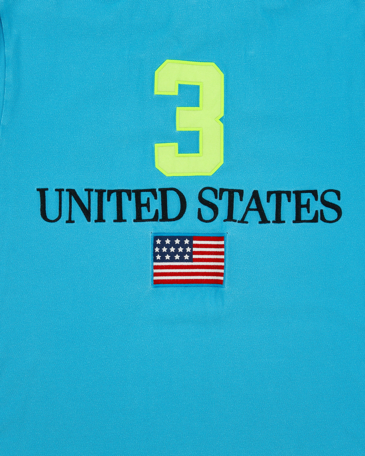 Vintage Y2K 00s Polo Ralph Lauren Aqua Big Pony USA Custom Fit Short Sleeve Polo Shirt - L