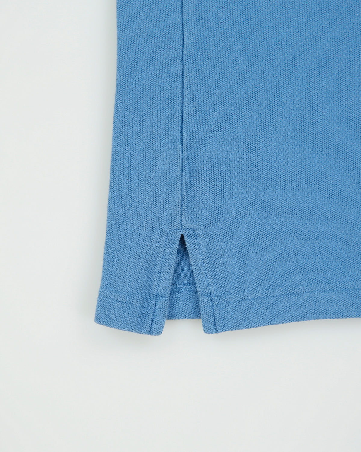Vintage 1990s Valentino Jeans Steel Blue Embroidered Short Sleeve Polo Shirt - M