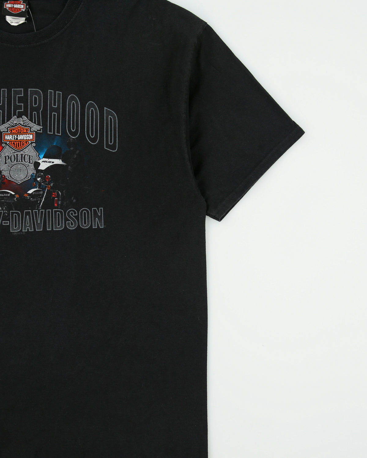 Vintage Harley Davidson Brotherhood New Dehli India Hanes Beefy Heavyweight Crewneck T-Shirt - XXL