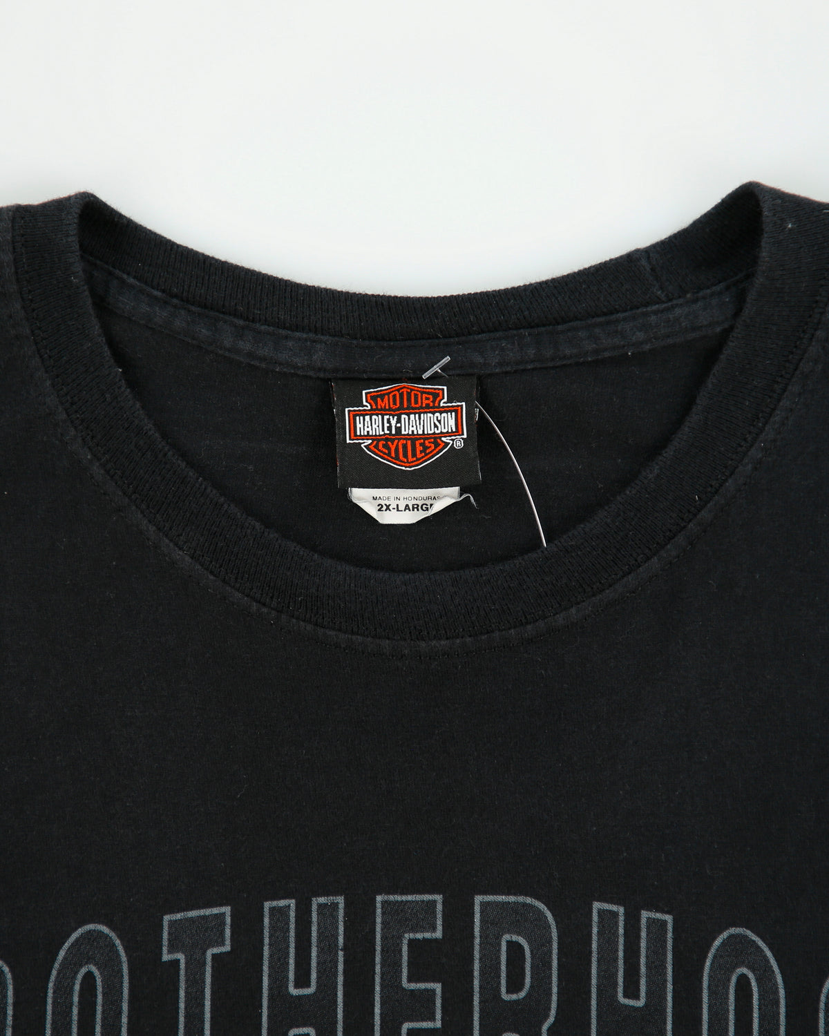 Vintage Harley Davidson Brotherhood New Dehli India Hanes Beefy Heavyweight Crewneck T-Shirt - XXL