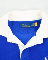 Vintage Polo Ralph Lauren Multicolour Striped Towel Long Sleeve Rugby - M