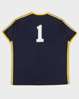 Vintage Y2K 00s Polo Sport Ralph Lauren Heavyweight Embroidered Action-Crafted Crewneck Ringer T-Shirt - XL