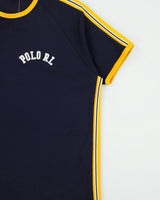 Vintage Y2K 00s Polo Sport Ralph Lauren Heavyweight Embroidered Action-Crafted Crewneck Ringer T-Shirt - XL