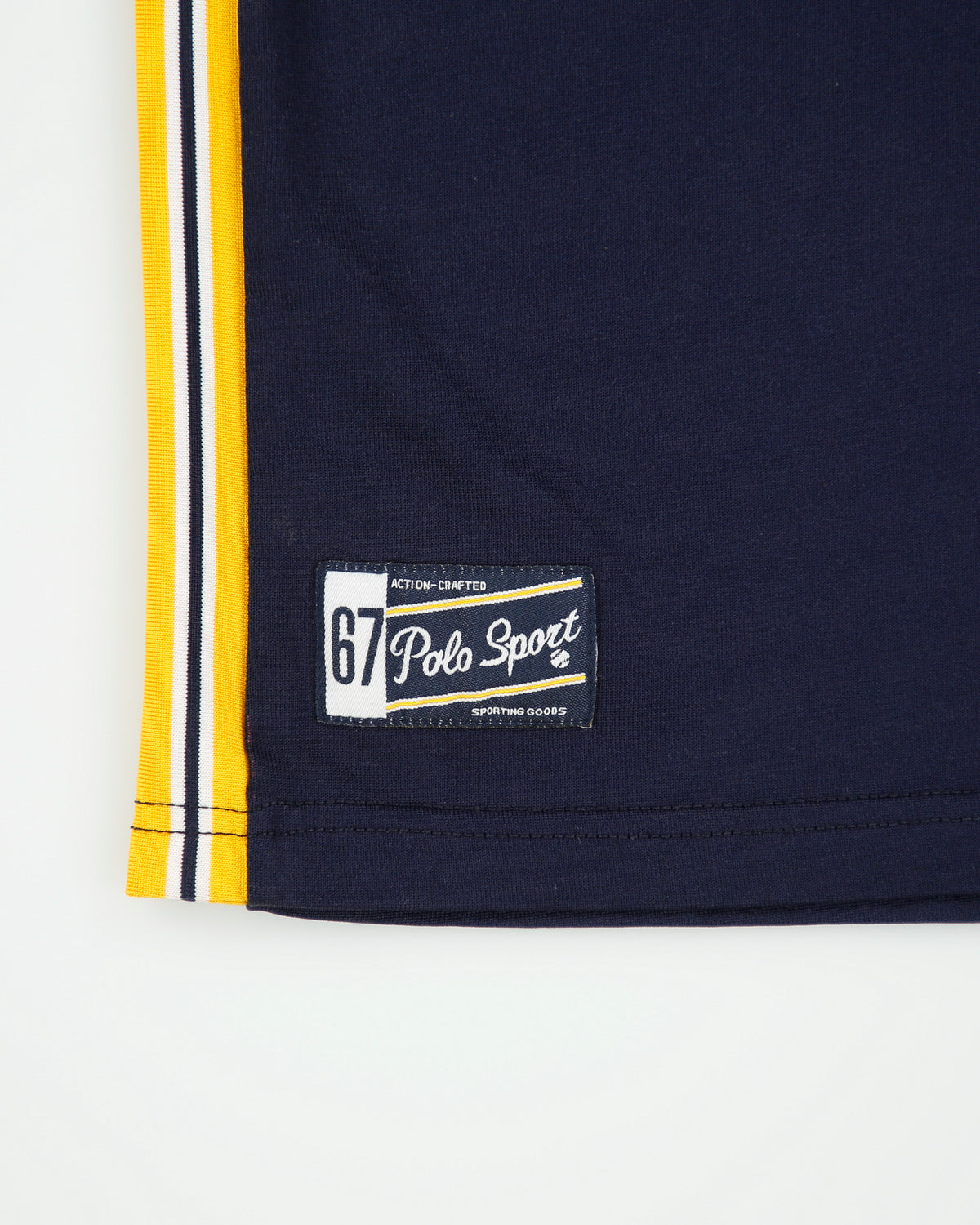 Vintage Y2K 00s Polo Sport Ralph Lauren Heavyweight Embroidered Action-Crafted Crewneck Ringer T-Shirt - XL