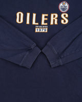 Vintage Y2K 00s Edmonton Oilers Heavyweight Embroidered NHL Crewneck T-Shirt - XL