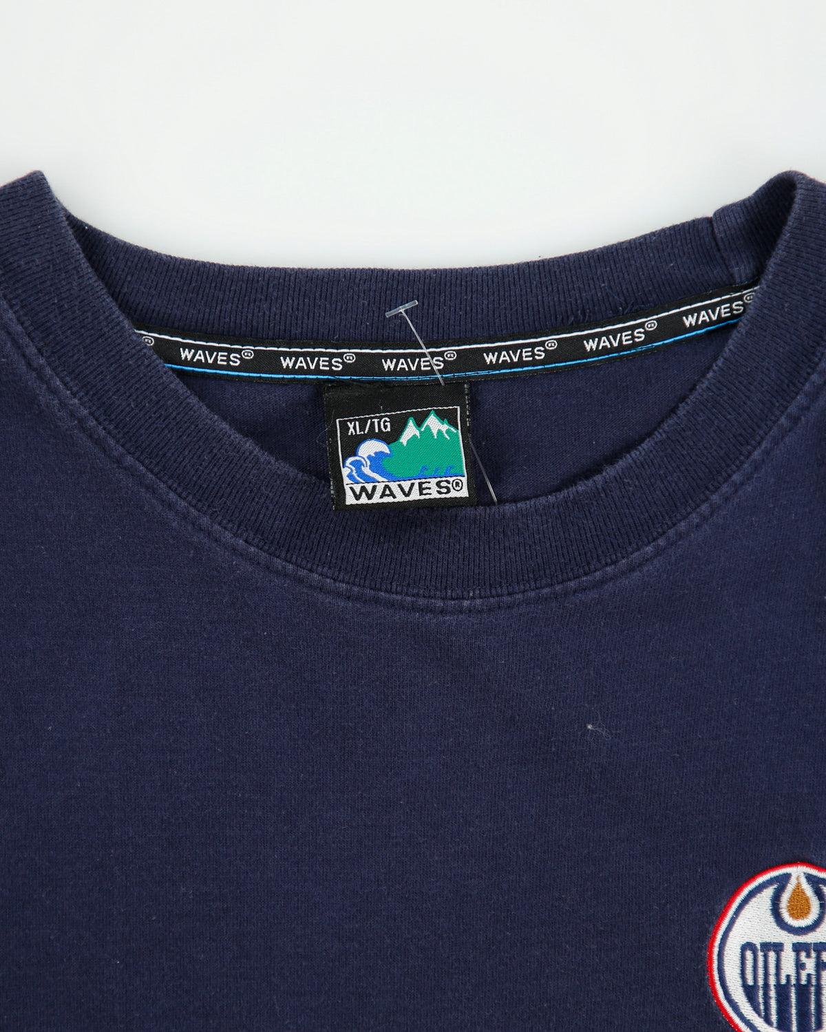 Vintage Y2K 00s Edmonton Oilers Heavyweight Embroidered NHL Crewneck T-Shirt - XL