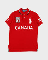 Vintage Polo Ralph Lauren Big Pony 2010 Olympics Team Canada Custom Fit Short Sleeve Polo Shirt - M