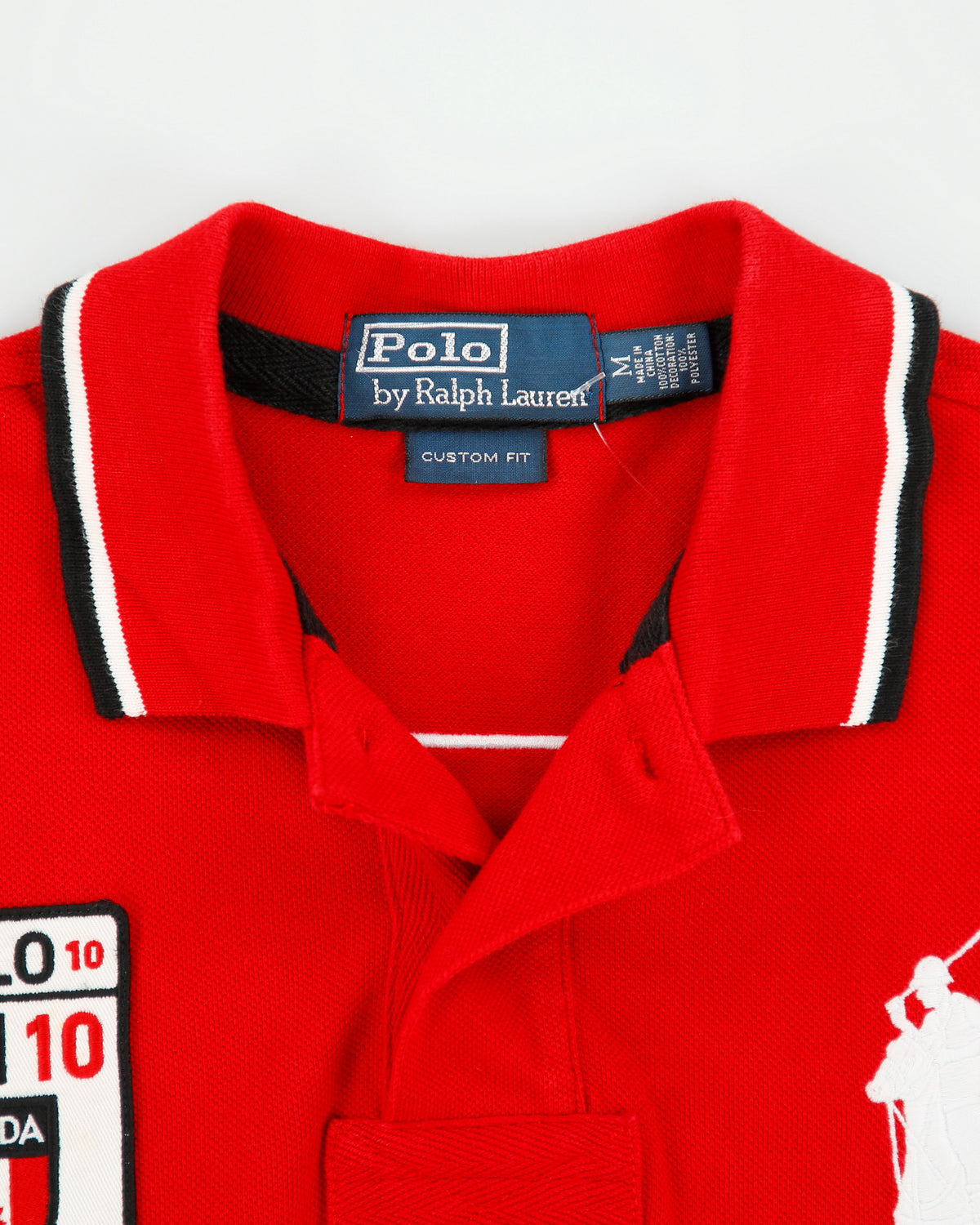 Vintage Polo Ralph Lauren Big Pony 2010 Olympics Team Canada Custom Fit Short Sleeve Polo Shirt - M