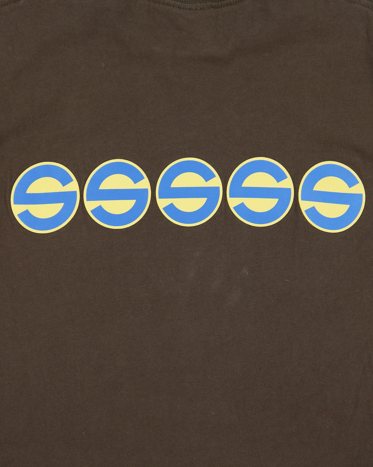 Stussy Underground Disk Logo Heavyweight Crewneck T-Shirt - M