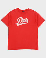 Vintage Y2K 00s DVS Heavyweight Striped Logo Made In Canada Crewneck T-Shirt - L