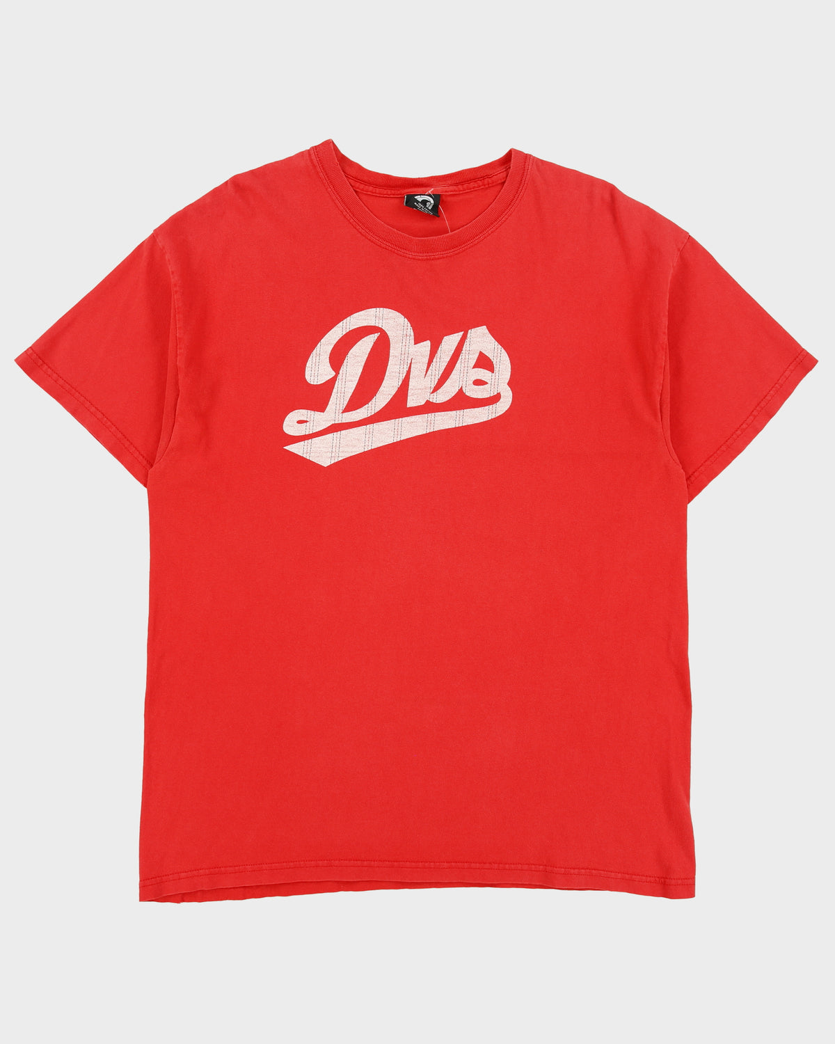 Vintage Y2K 00s DVS Heavyweight Striped Logo Made In Canada Crewneck T-Shirt - L