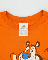 Vintage 1999 Adidas Kellogs Tony The Tiger Frosted Flakes Climalite Made In Canada Crewneck T-Shirt - L