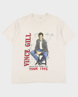 Vintage 1995 Vince Gill When Love Finds You World Tour Heavyweight Made In USA Single Stitch Crewneck T-Shirt - XL